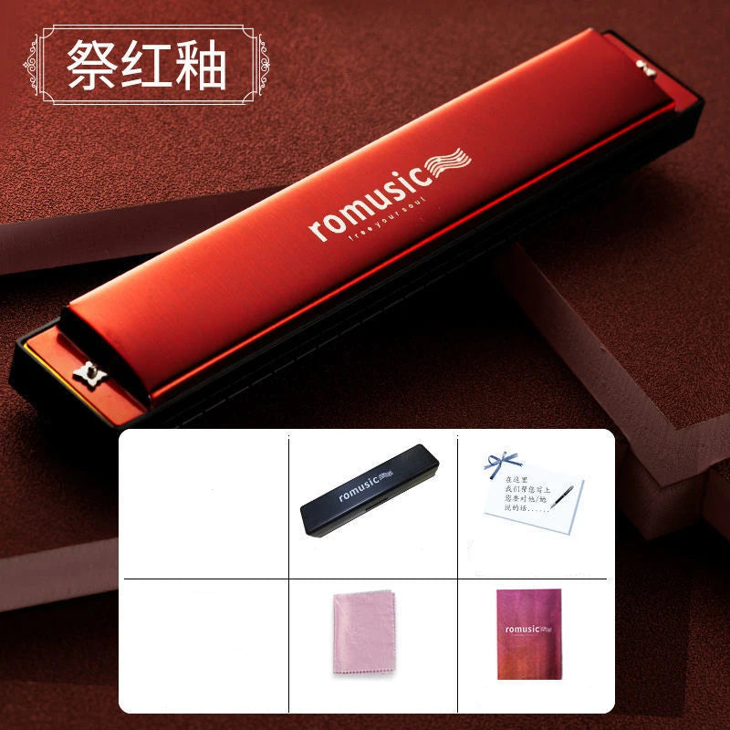 Tremolo Easttop Hohner Chromatic Kongsheng Harmonica 24-Hole Polyphonic C Professional Mouth Harmonica 24 Kong Sheng Harmonicas