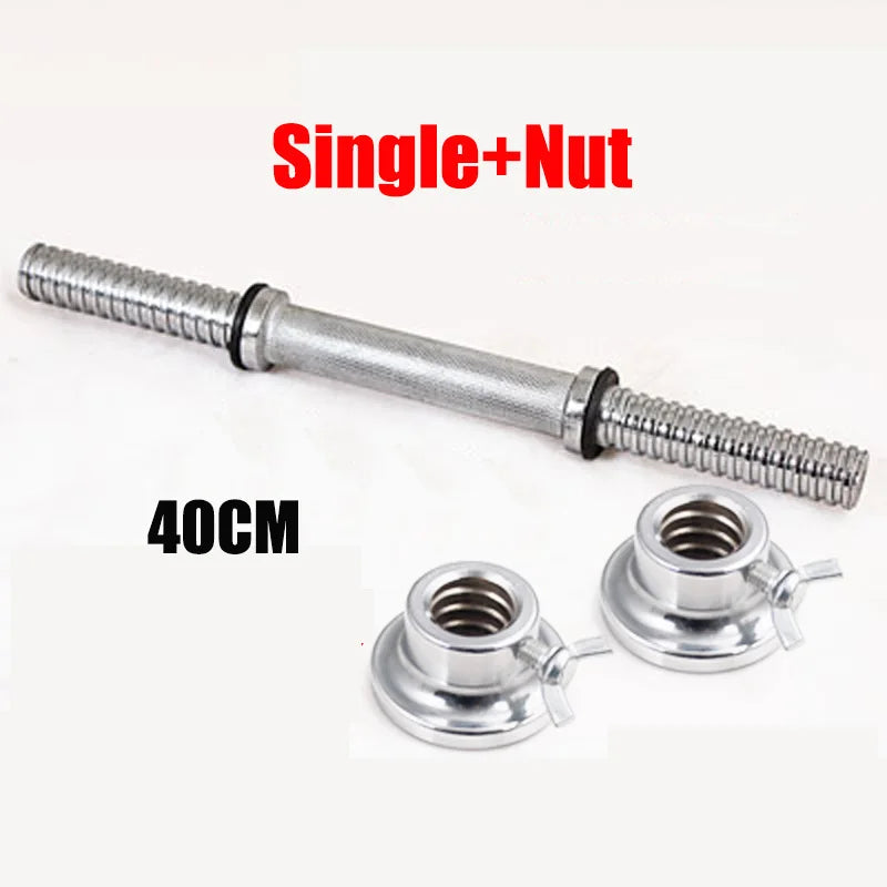 Fitness Dumbbell Bar With Clamps 25mm Adjustable Weight Standard Threaded Dumbbell Handle Home Gym Dumbbell Training Accessories