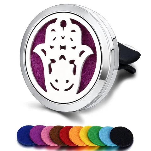 Car Air Freshener Car Perfume Diffuser Clip Car Air Auto Vent Freshener Essential Oil Perfume Locket (No Fragrance) C002