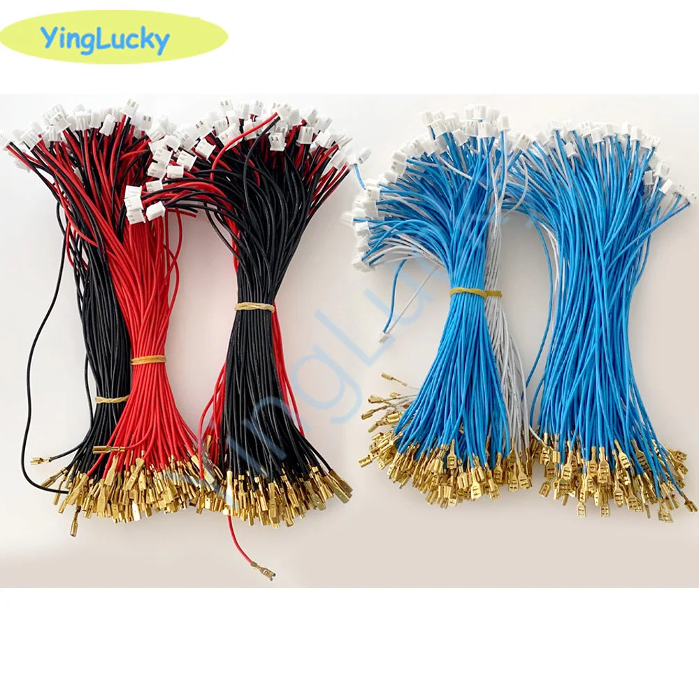 10pcs/Lot 2 Pin Cable With 2.8mm/4.8mm Connector for American Style Joystick SANWA Button Switch for Jamma Arcade USB Encoder