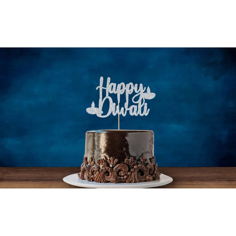 Happy Diwali Cake Topper Indian Festival of Lights Party Decoration