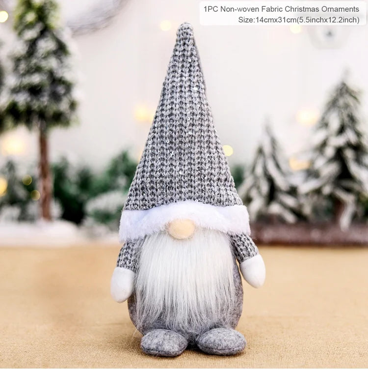 QIFU Christmas Doll Ornaments 2024 Merry Christams Decor for Home Cristmas Decor Xmas Gifts Happy New Year 2025 Navidad Noel