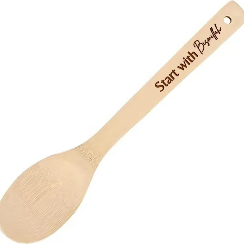 Bismillah Alhamdulillah Islamic Spoon Ramadan Mubarak Eid Al-Fitr Al Adha Muslim Kareem Iftar Mom Wife Gift Kitchen Decoration