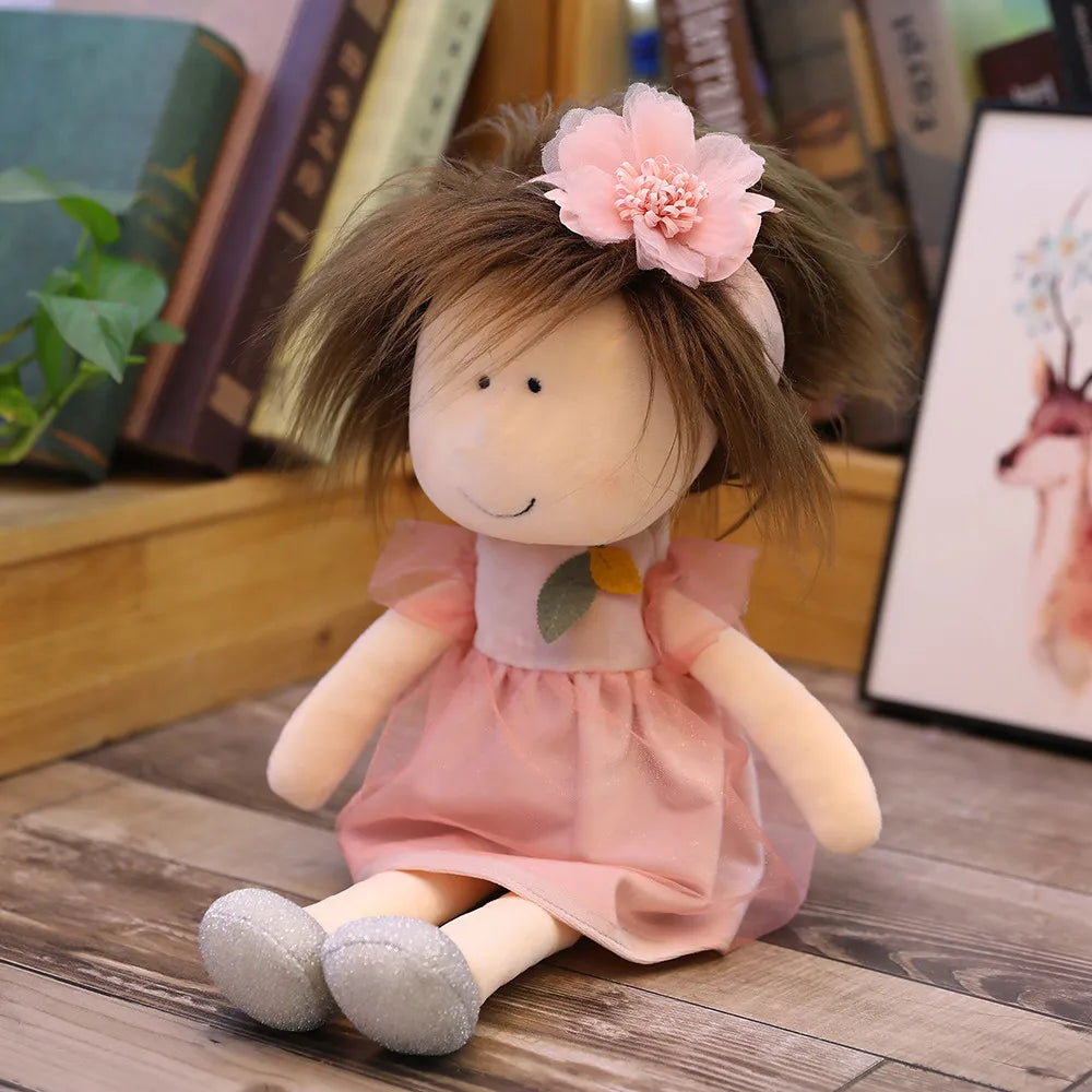 35cm/45cm New Cute Cartoon Little Sister Plush Dolls Girl in the Skirt Doll Kids Girls Toys Children Birthday Christmas Gifts