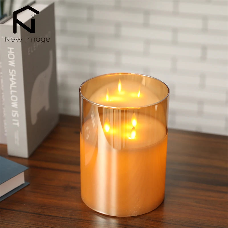 Flameless Flickering LED Candles Light Tealight Battery Powerd Candles Lamp Electronic Votive Led Lamp Halloween Home Decor
