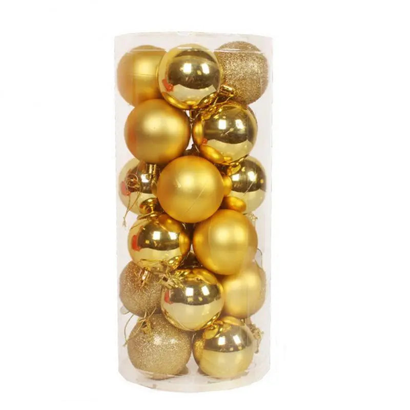 24/36pcs Christmas Ball Christmas Tree Ornament Home Christmas Hanging Pendant New Year Party Decoration Gift Navidad