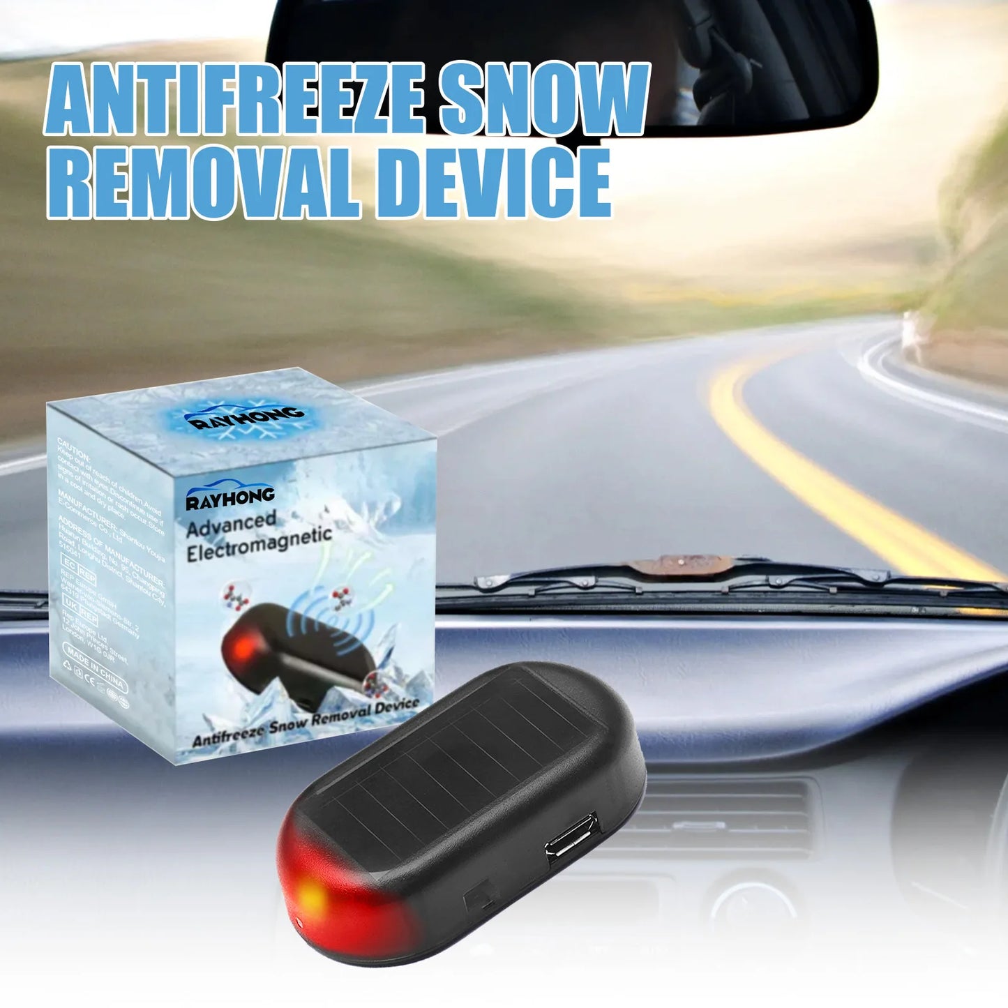 Car Winter Snow Removal Electric Device Electromagnetic Wave Ice Remover Frost Cleaning Antifreeze Microwave Winter Supplies