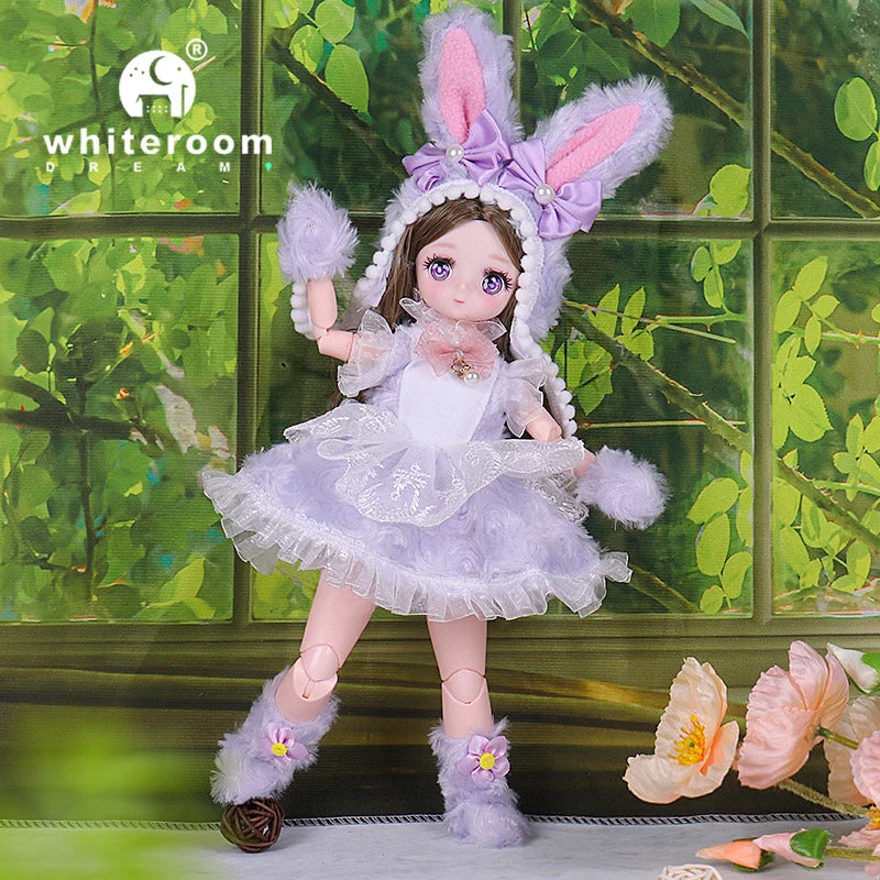 1/6 Bjd Doll Wedding Dress Anime Action Figures Full Set Spherical Jointed Doll for Children's Toys Girl Cosplay Free Shipping