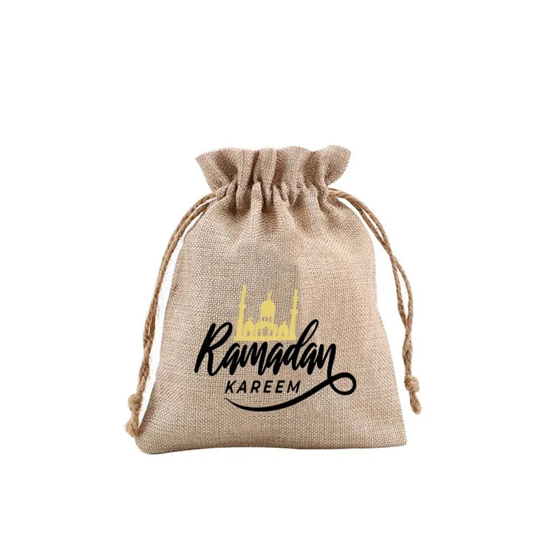 5pcs Kid Boy Girl Eid Ramadan Mubarak Gift Present Bags Money Wallet Happy Al Adha Muslim Islamic Kareem Iftar Party Decoration
