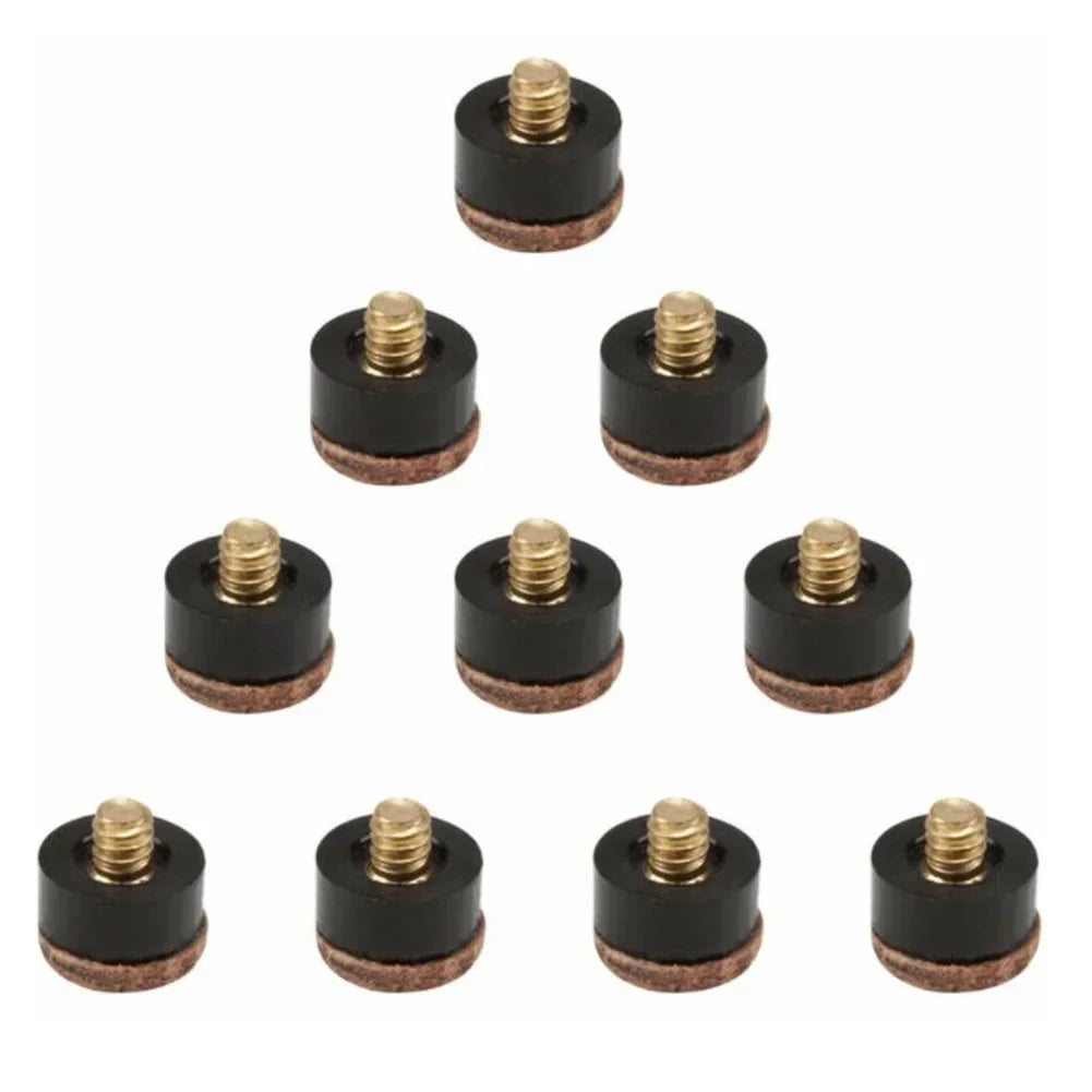 5/10Pcs Screw in Cue Tips Snooker Pool Billards Tip Head Replacement Parts Economic Pool Table Club Snooker Cue Accessories