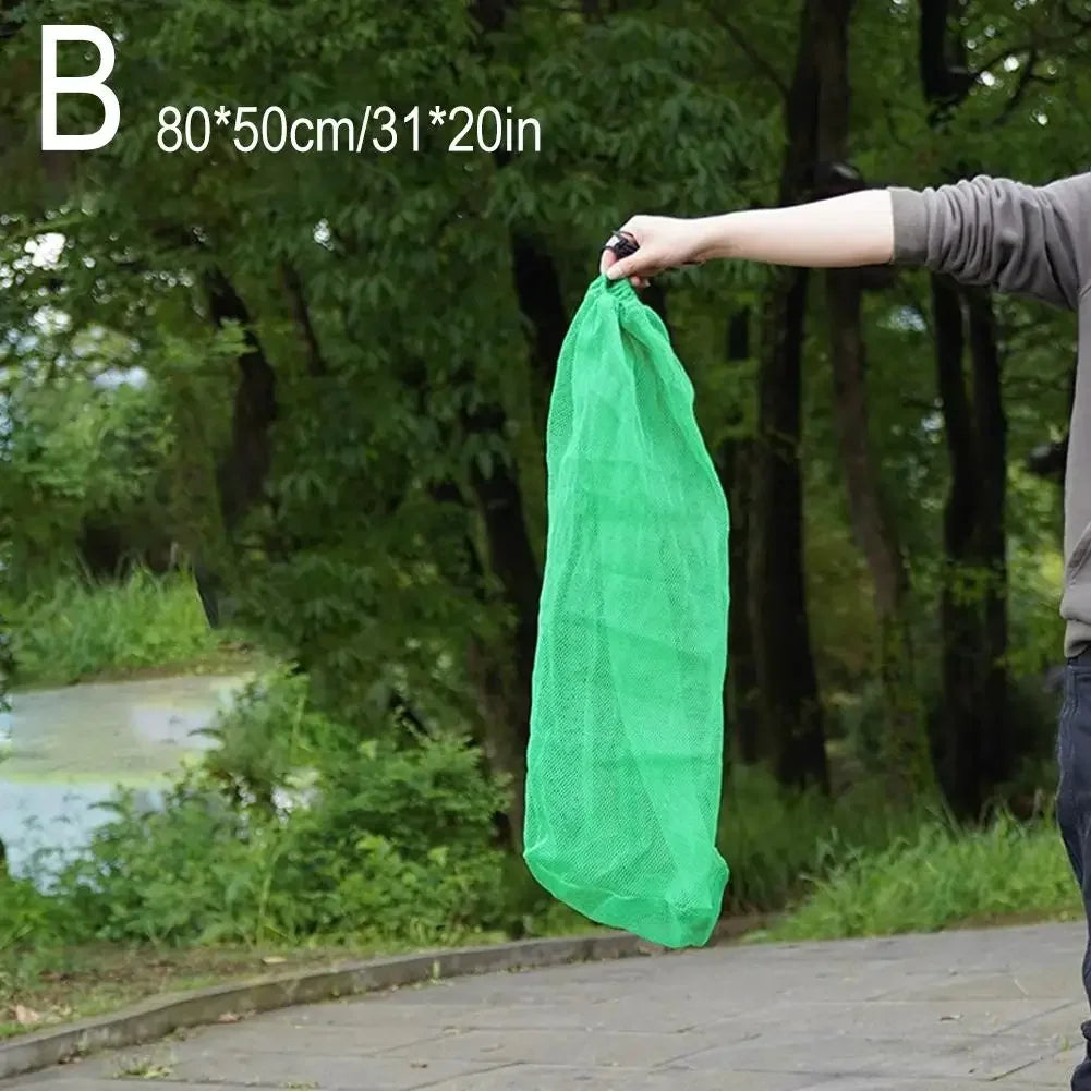 1PC Folding Fish Net Live Fish Net Bag Mesh Bag of Tools Net Mesh Guard Fish Fishing Storage Very Bag Bag I1Y4