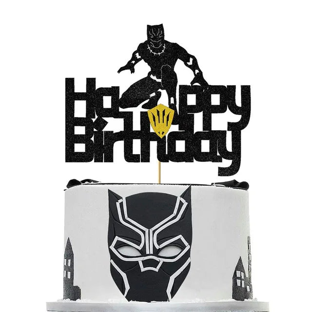 1set the Avengers Birthday Party Cake Topper Super Hero Spiderman Hulk Iron Man Cake Decoration for Kids Birthday Party Supplies
