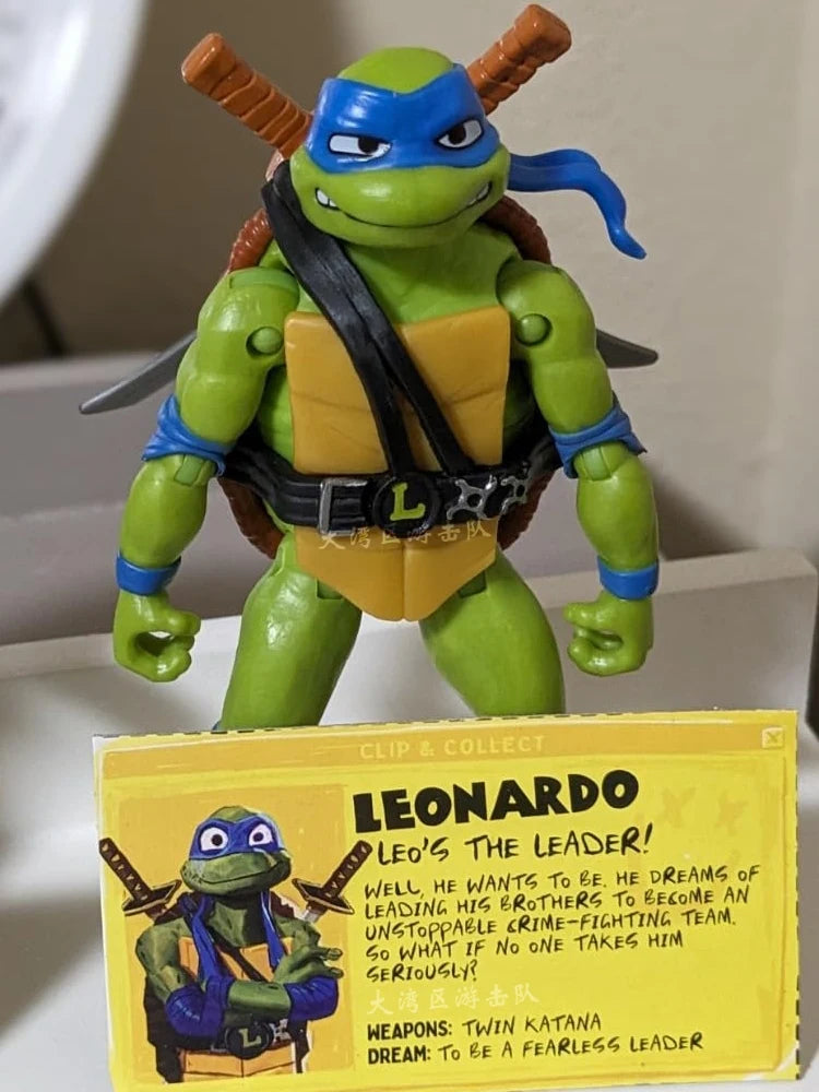 Playmates Teenage Mutant Ninja Turtles Mutant Mayhem Raph Don Mikey Leo Doll Gifts Toy Model Anime Figures Collect Ornaments
