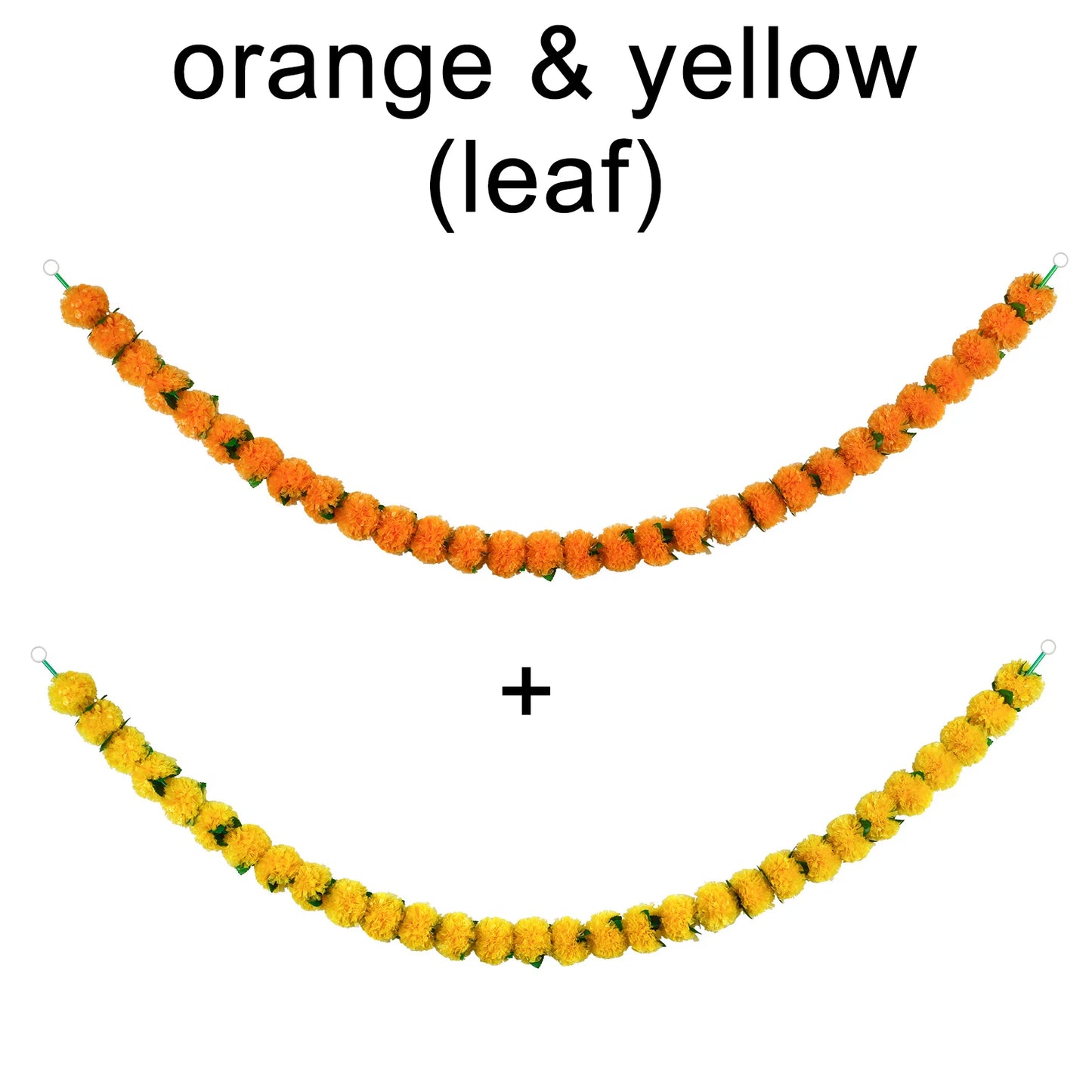 10-100pcs Marigold Flower Garland Decoration Artificial Flowers Indian Decor Diwali Pooja Day of the Dead Wedding Mexican Party