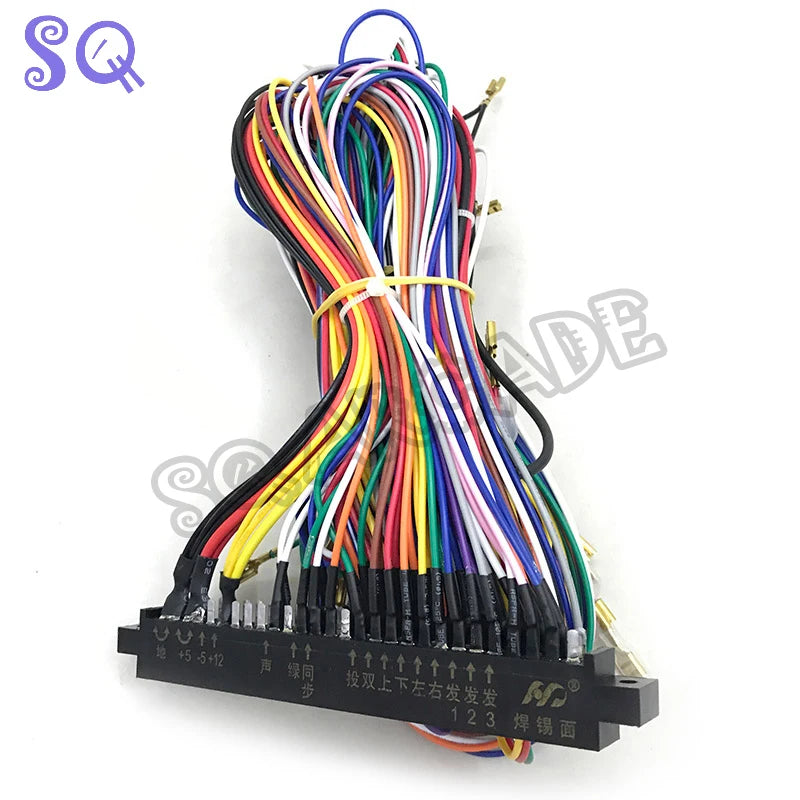 Jamma Wire Harness 28 Pin Jamma Loom 40cm/140cm Length Joystick Button Connector for Arcade Cabinet Accessories Games 60 in 1
