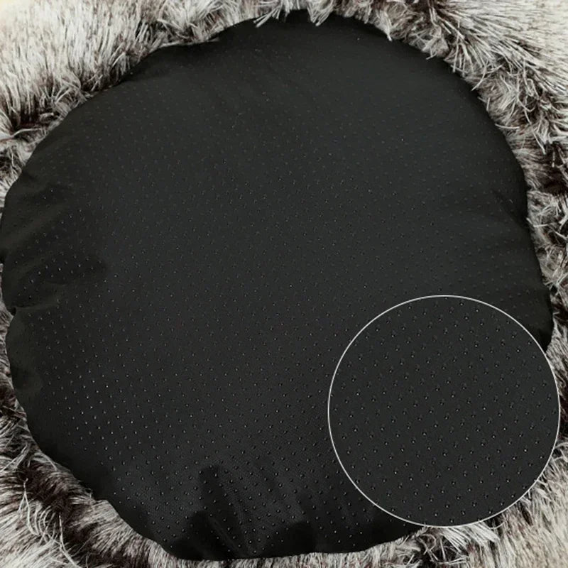 Winter Soft Plush Pet Bed With Cover Round Cat Bed Pet Mattress Warm Cat Dog Sleeping Nest Cave for Small Dogs Kitten 2 in 1