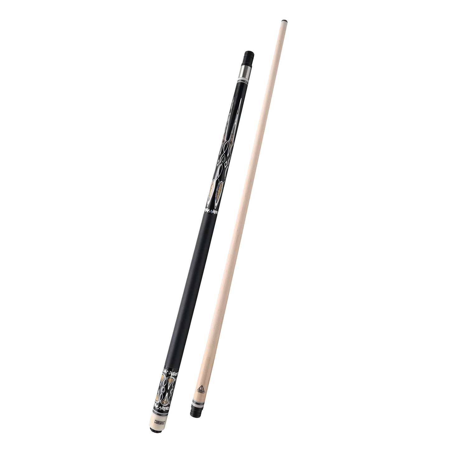 CUESOUL Maple Billiard Pool Cue Stick 58inch 21oz Pool Cue 13mm Cue Tip With Brown Cue Bag