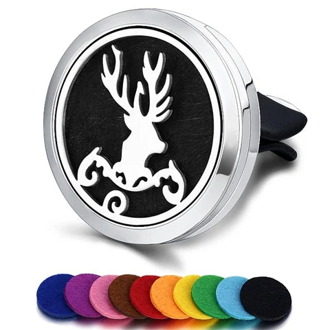 Car Air Freshener Car Perfume Diffuser Clip Car Air Auto Vent Freshener Essential Oil Perfume Locket (No Fragrance) C002