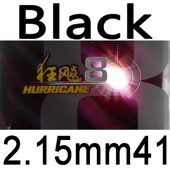 DHS Hurricane 8 Hurricane8 Pips in Table Tennis Rubber With Sponge PingPong Rubber