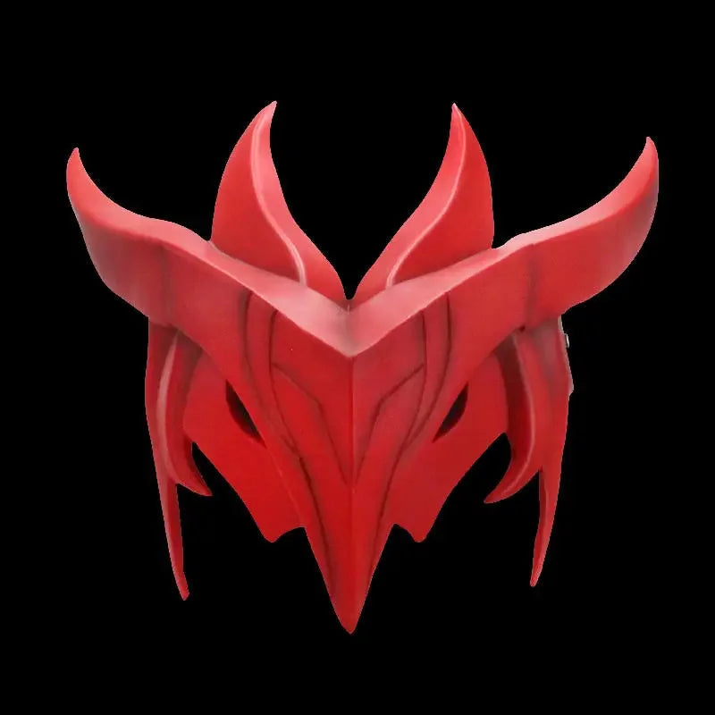 Game LOLS Heartsteel Yone Cosplay Props Mask Men Women Halloween Party Carnival Roleplay Accessories Resin Mask With LED Light