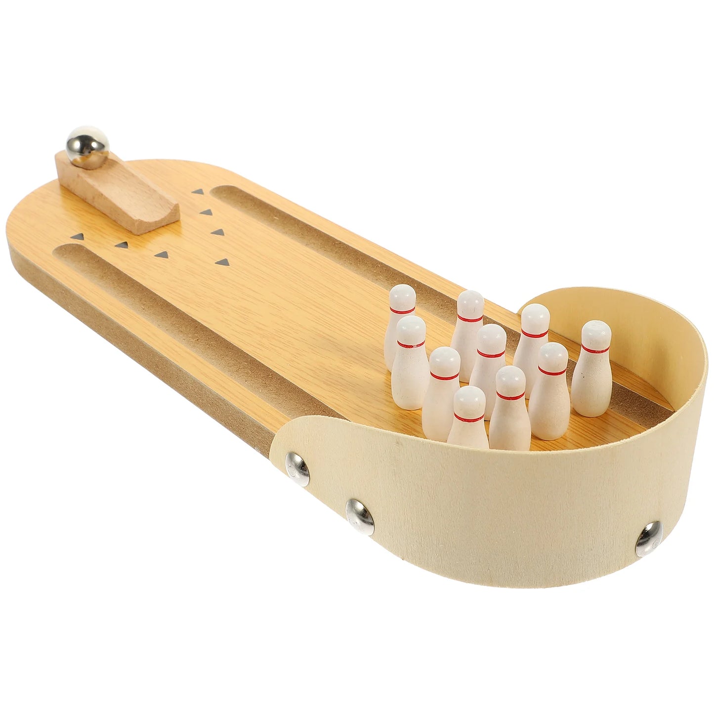Anti-Alzheimer's Live Desktop Mini Bowling Elderly Game Toy Interactive Wooden Alzheimers Toys for Adults Abs Activities