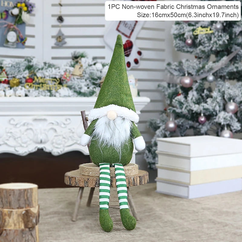 QIFU Christmas Doll Ornaments 2024 Merry Christams Decor for Home Cristmas Decor Xmas Gifts Happy New Year 2025 Navidad Noel