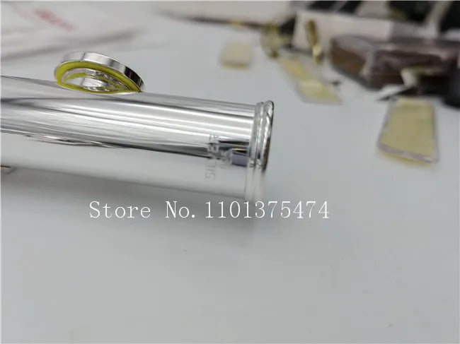 Flute Professional Cupronickel Opening C Key 17 Hole 677H Flute Silver Plated Musical Instruments With Case and Accessories