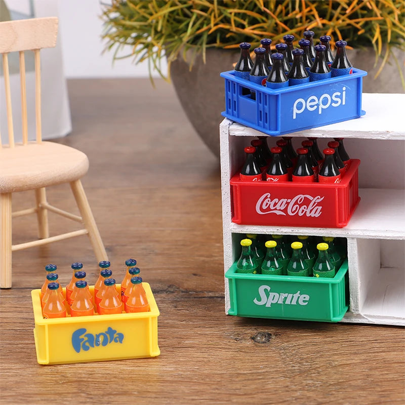 1:12 Dollhouse Miniture Simulation Drink Bottle Decoration Accessories Ornaments Toys