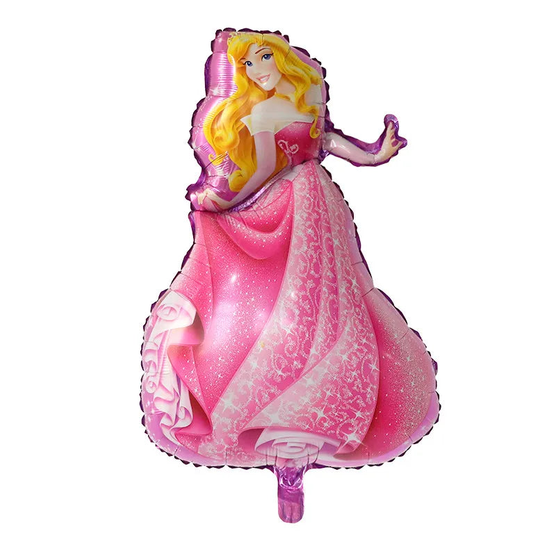 5Pcs Large Disney Princess Balloon 90*55cm Snow White Cinderella Elsa Air Globo Girl‘s Birthday Party Decorations Kids Toys Gift
