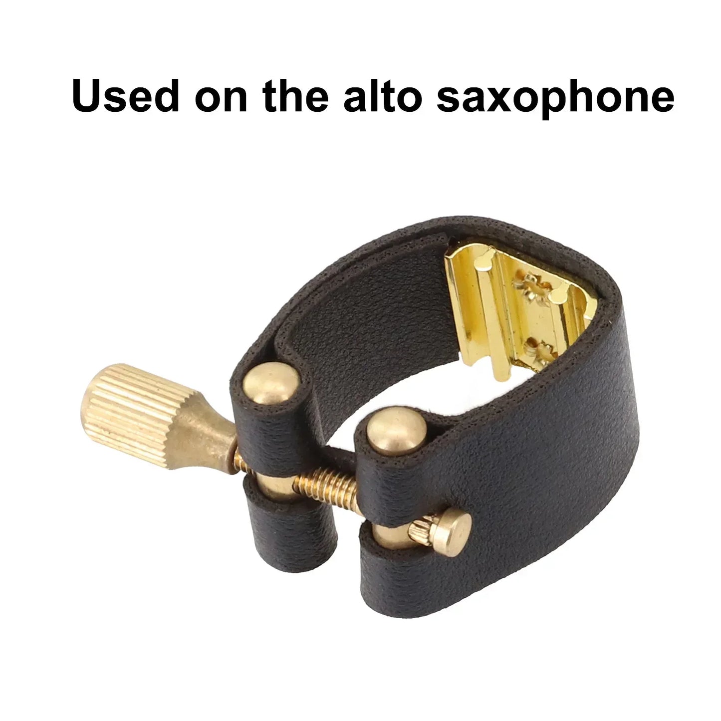 For Alto Sax Saxophone Ligature Universal Parts Practical Accessories Black Compact Fastener Ligatures Durable Replacement Tools