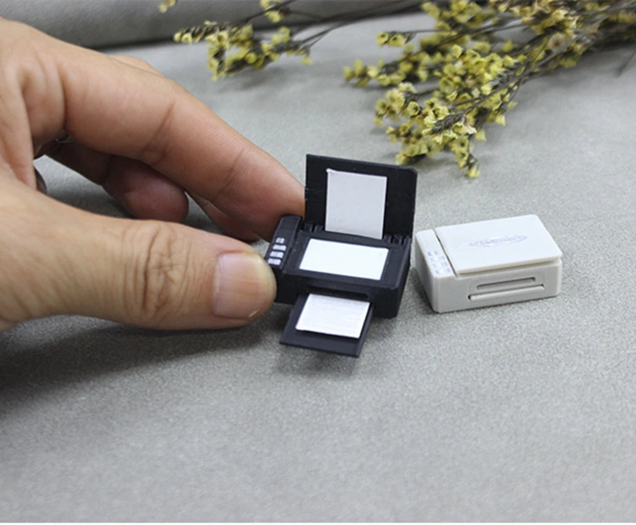 1/12 Scale Dollhouse Miniature Stationery Emulates Printer Office Scene Model Prop BJD Doll Accessories Toys