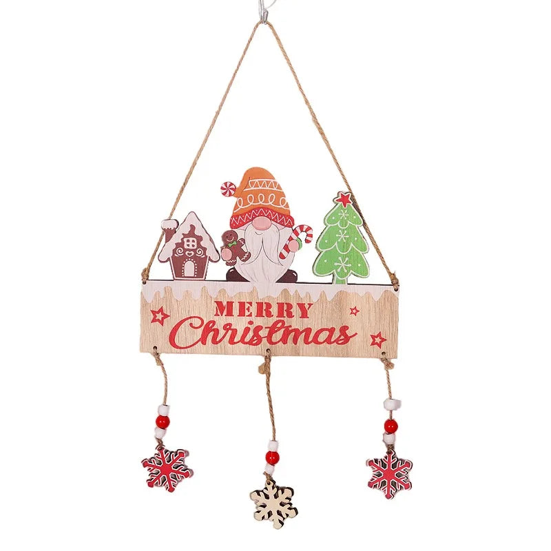 2PCS Christmas Wooden Ornaments, Christmas Crafts for Kids, Wood Slices Crafts Supplies,Xmas Holiday Party Decoration