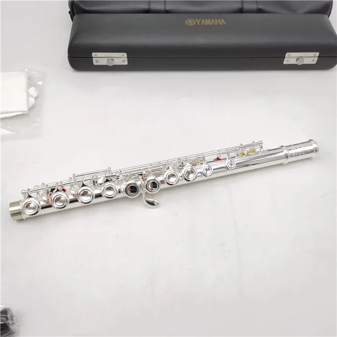 Top Japan Flute 212SL Professional Cupronickel C Key 16 Hole Flute Silver Plated Musical Instruments With Case and Accessories