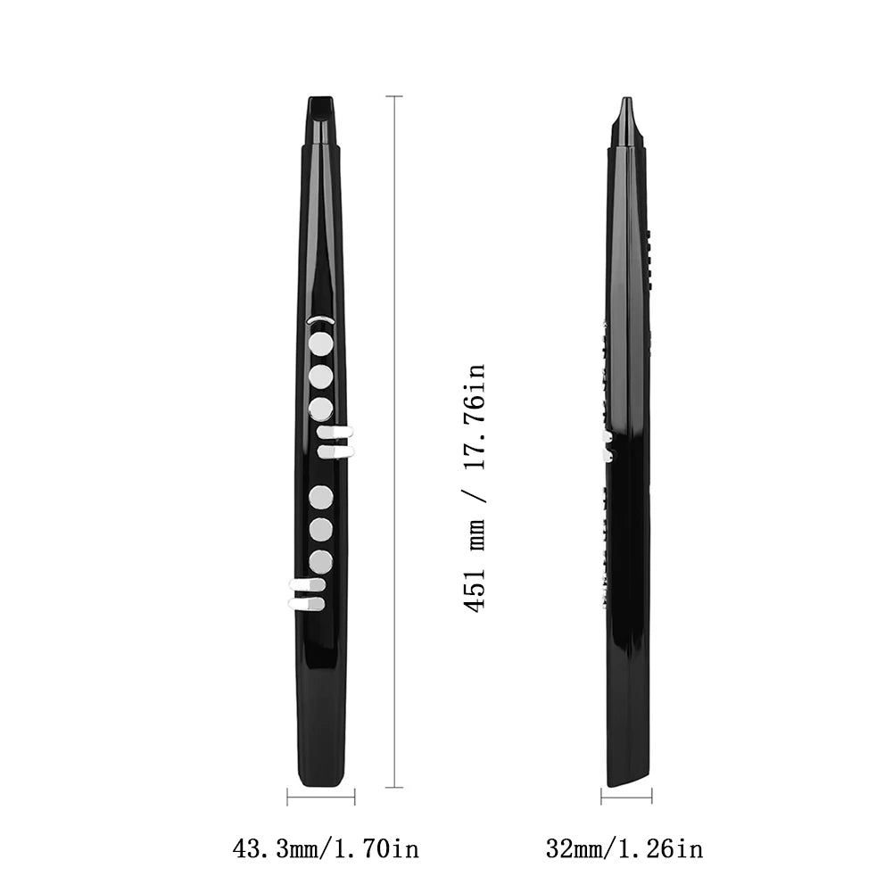 Electronic Flute 800mAh Electronic Wind Saxophone Built-In 13 Tones MIDI Output Support External Speaker Headphone