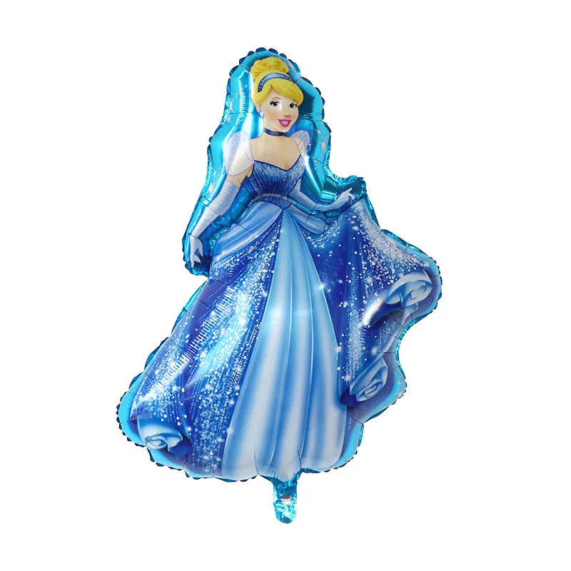 5Pcs Large Disney Princess Balloon 90*55cm Snow White Cinderella Elsa Air Globo Girl‘s Birthday Party Decorations Kids Toys Gift