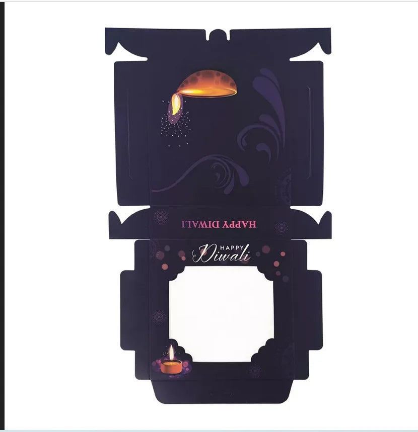 Modern Diwali Indian Sweet Chocolate Candy Packaging Gift Boxes Design for Sweets