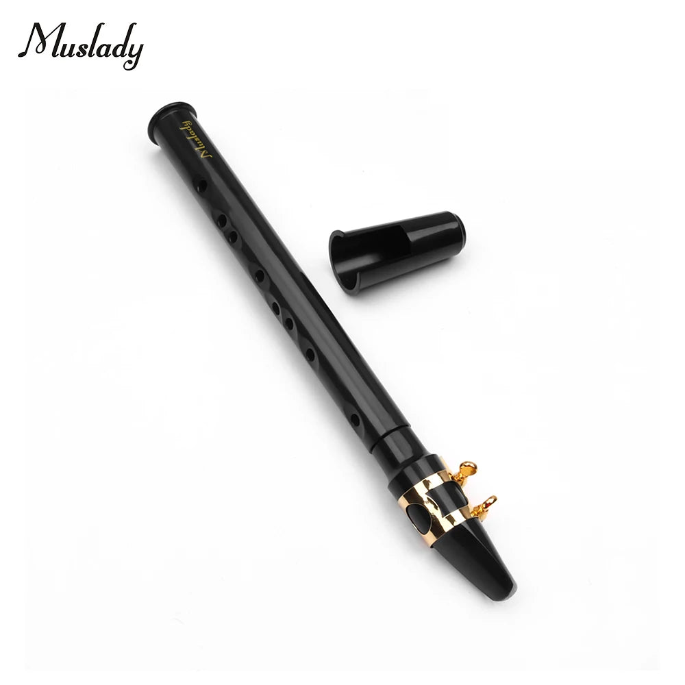 Black Mini Pocket Saxophone Portable Little Sax With Black Carrying Bag Woodwind Instrument