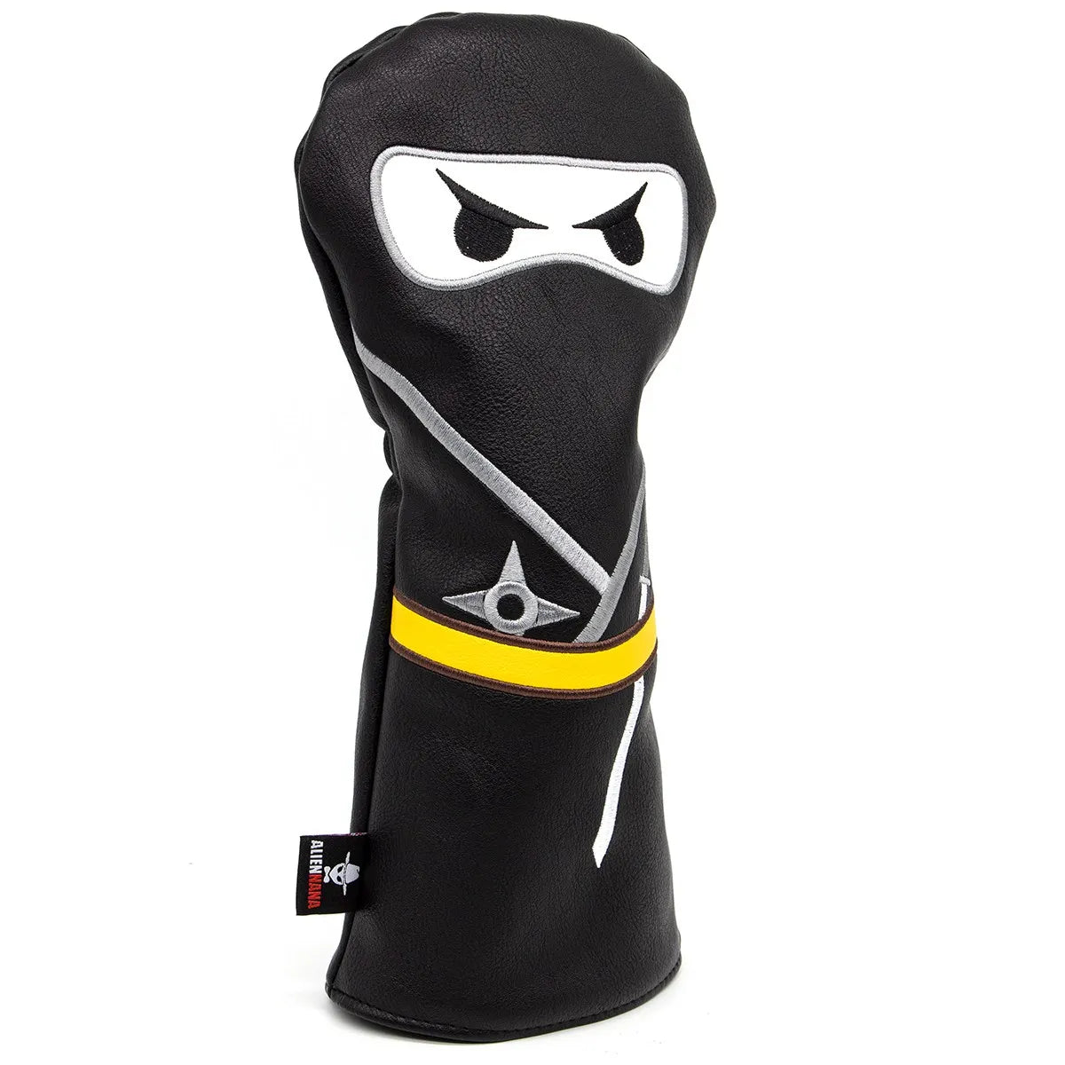 Golf Club Headcover Set Aliennana Black Ninja Driver Head Cover Fairway Golf Headcvoer Hybird Blade Putter Mallet Putter Covers