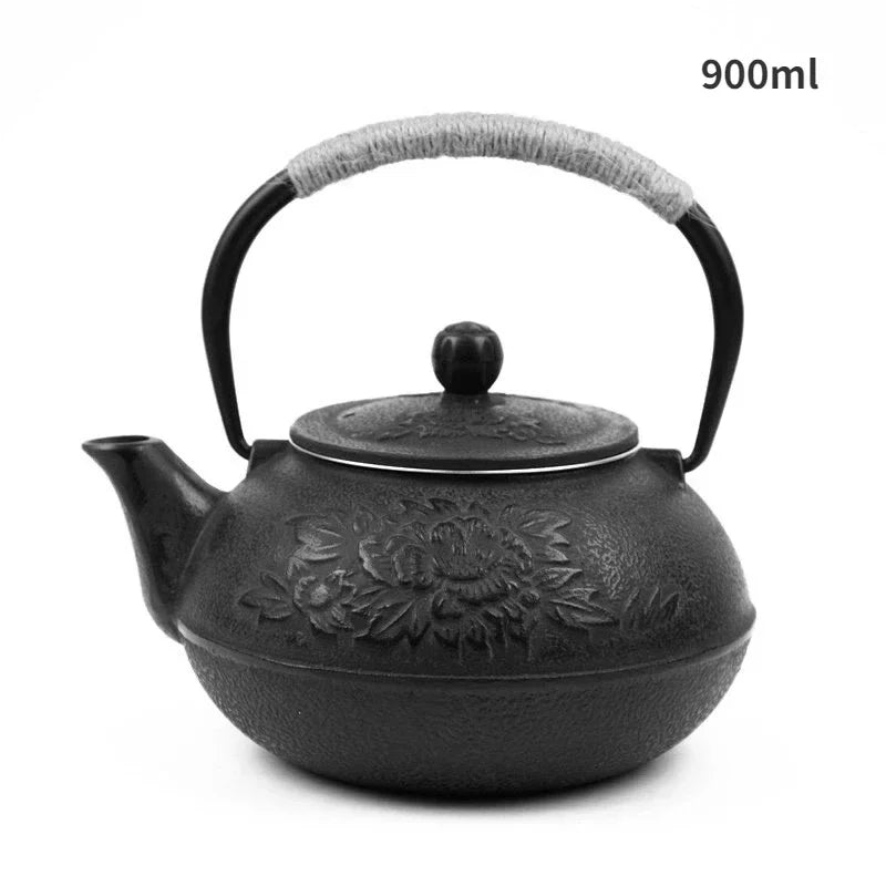 Cast Iron Teapot, Water Boiling Kettle, Healthy No Coating, Household Tea Making Pot, Teaware, Japanese Tetsubin, Iron Bottle