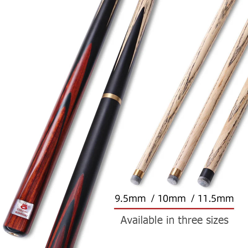 Omin-Billiard Cue Snooker Stick Blood Sandalwood Ash Wood Shaft 3/4 Split One Piece Cues Tip Size 9.5 10 11.5mm With Extender