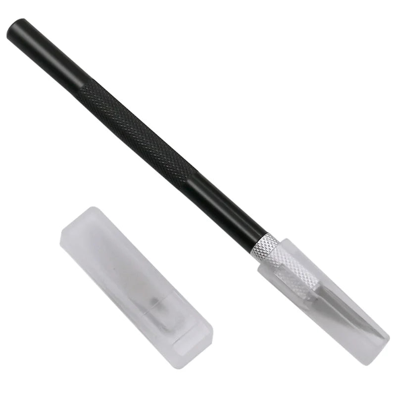1 Set Precision Hobby Knife Metal Handle With Blades for Arts Wood Carving Tools Crafts Phone PCB Repair Multi DIY Hand Tools