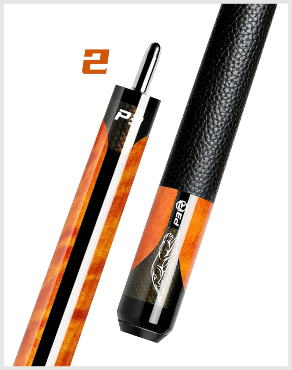 New P3 58" Canadian Maple Billiard Pool Cue Stick 10.5/11.5/13mm