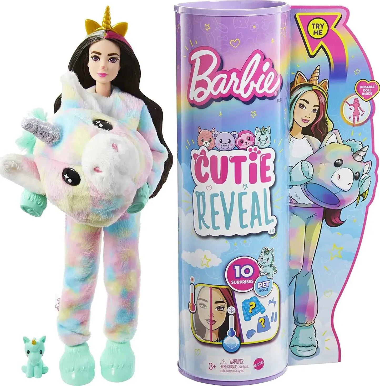100% Original 2nd Wave Fashion Mattel Barbie Cutie Reveal Dolls Llama Sloth Brand Toys for Girls Birthday Christmas Gifts