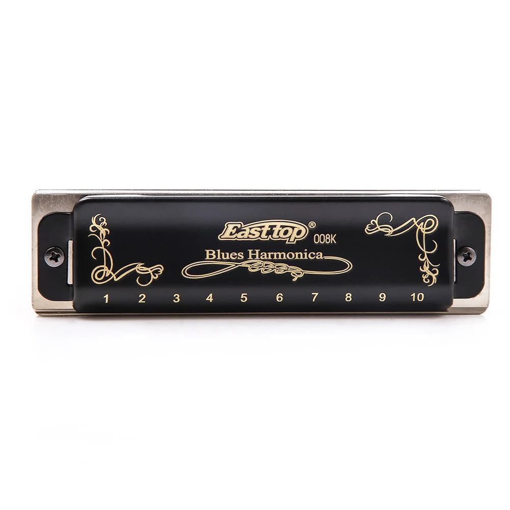East Top Harmonica Diatonic Blues Harmonica Key of Paddy C 10 Holes 20 Tones 008K Blues Harp for Adults Professionals Students