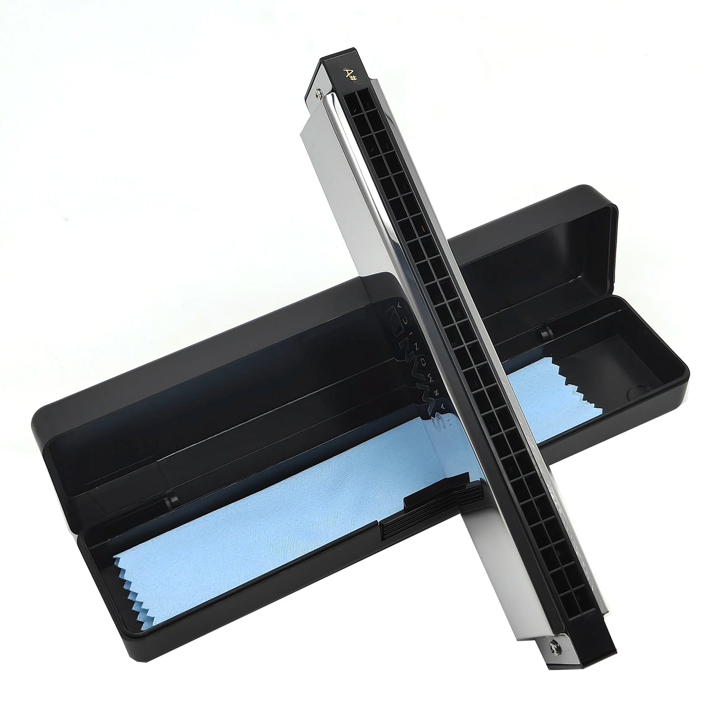 Swan Harmonica 24 Hole Polyphonic Harmonica C Key a/B/D/E/F/G/a #/C #/D #/F #/G # Professional Tremolo Harmonica for Beginners