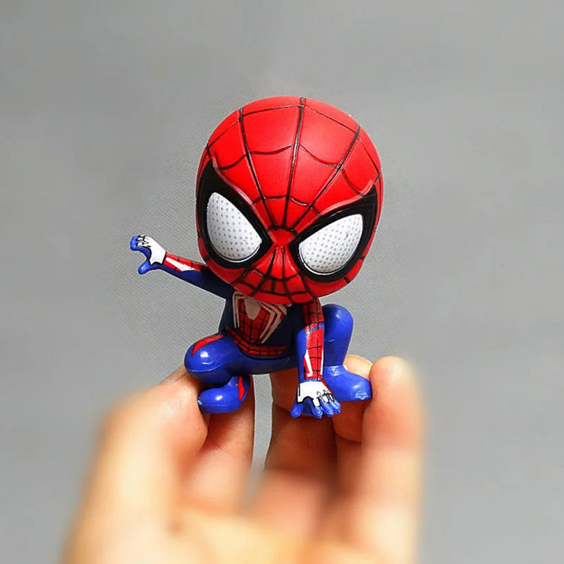 Marvel Spiderman Anime Action Figure Toys PVC Model Spider Man Dolls Decoration Cake Decoration Mdoel Kids Toys Birthday Gifts