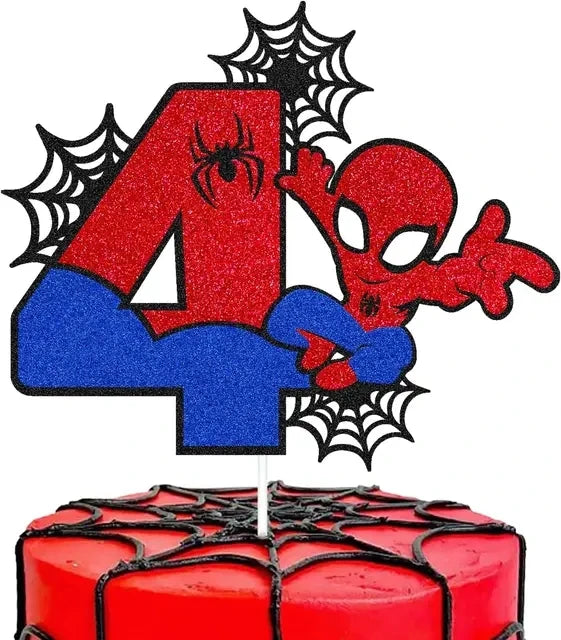 1set the Avengers Birthday Party Cake Topper Super Hero Spiderman Hulk Iron Man Cake Decoration for Kids Birthday Party Supplies