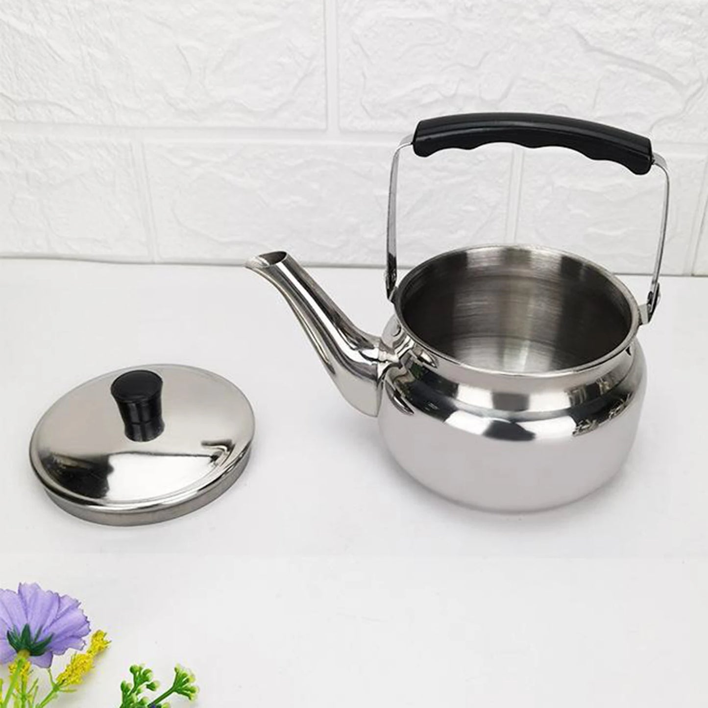 Outdoor Hiking Camping Picnic Water Kettle Teapot Coffee Pot Kitchen Cooking Gas Electric Stovetop Cookware Lightweight Portable