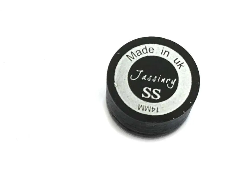 2017 Latest Jassinry 14mm Professional Billiards Pool Cue Tips in SS/S/M/H With 2layers Pad+8layers Pigskin Tips Black Color