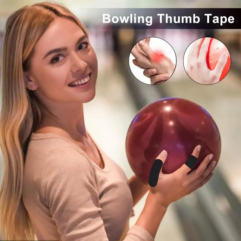 Bowling Finger Tape Wear Resistant Protective Thumb Tape for Bowlers Bowling Tape for Fingers Breathable Bowling Finger Grips